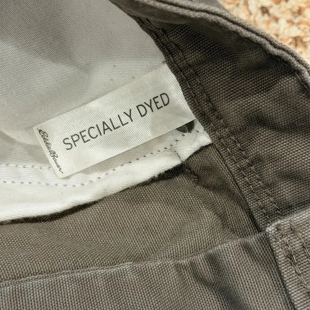 Eddie Bauer Specially Dyed Canvas Five Pocket Pant Brown 38x30 [Measures 40x30]